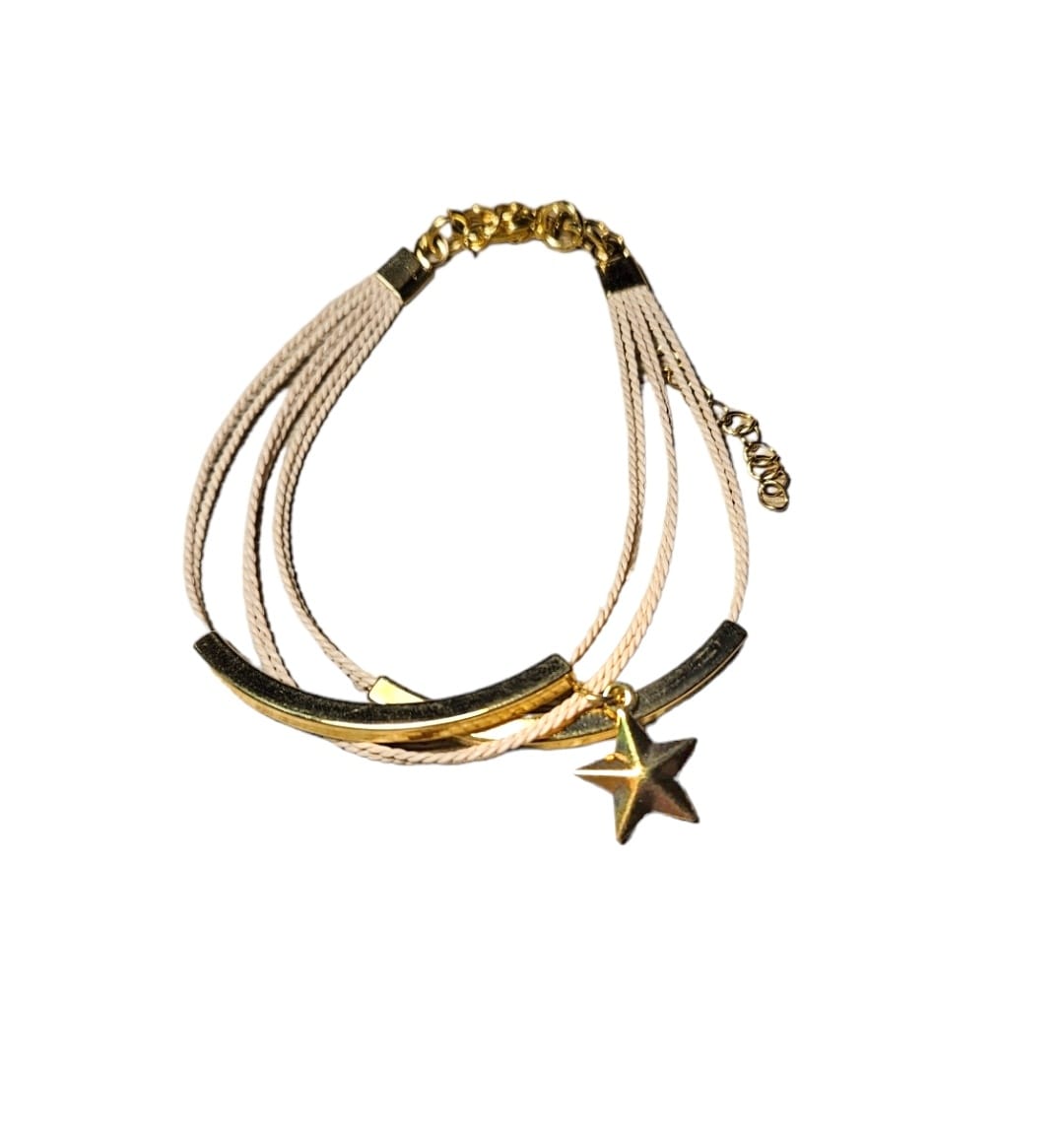 Pulsera estrella de oro